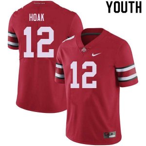 Youth Ohio State Buckeyes #12 Gunnar Hoak Red Nike NCAA College Football Jersey December LQG6344AP